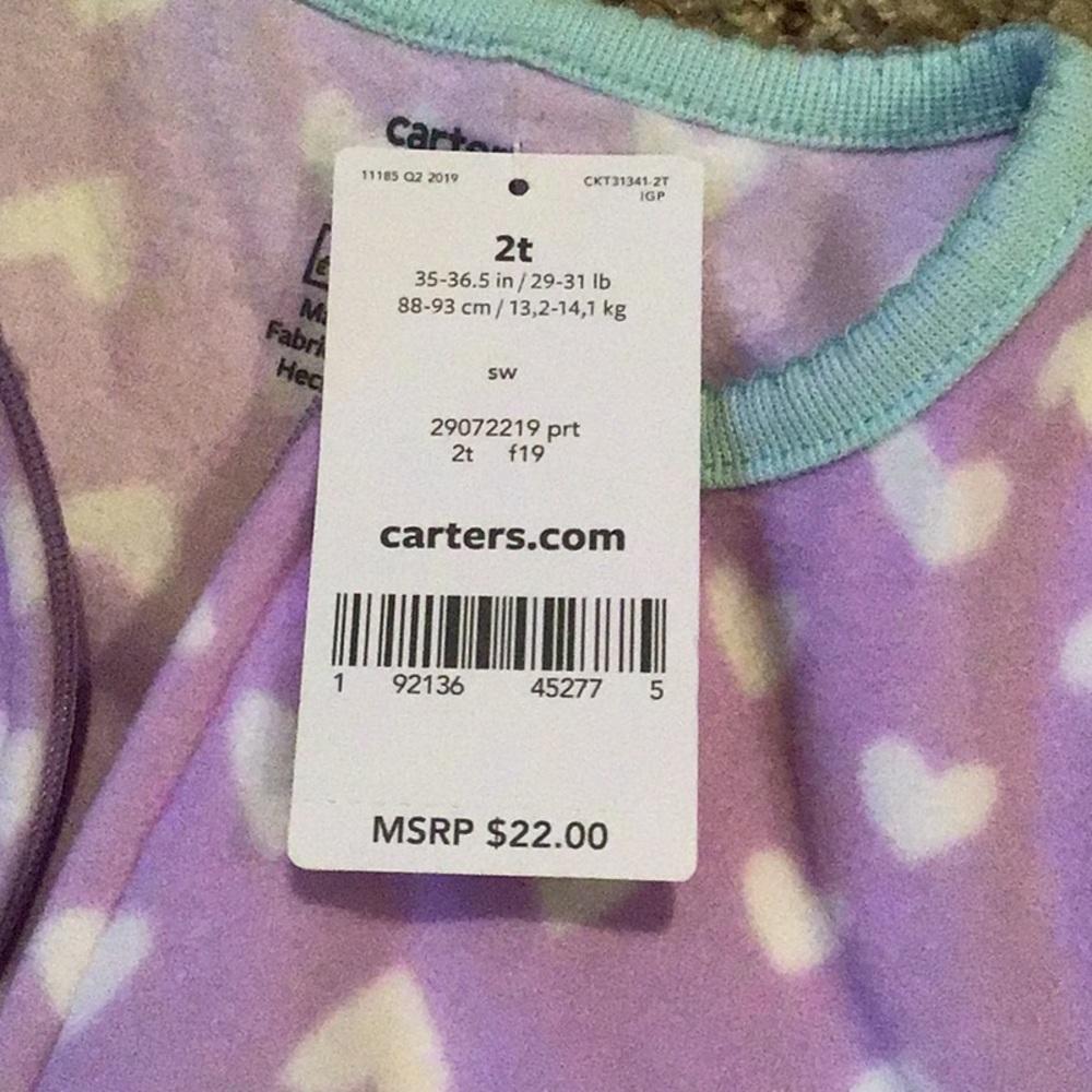 Pajama s Carter’s 2T - Picture 4 of 4